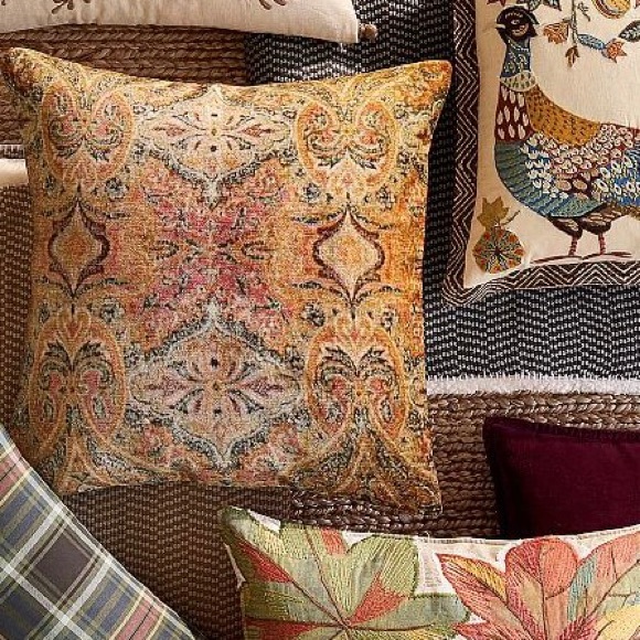 New Pottery Barn Rowan Velvet Print Pillow cover